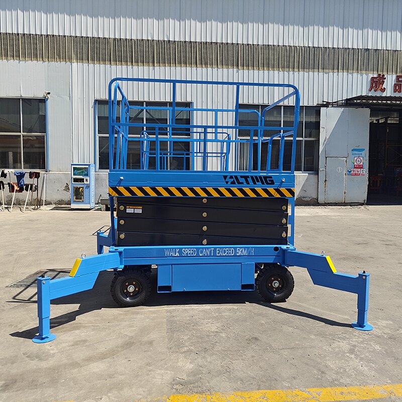 Electric Scissor Lifts Manufacturer - Movable Hydraulic Aerial Work Platform with 4m 6m 8m 10m Lifting Height