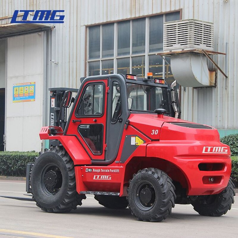 Rough Terrain Forklift Manufacturer - LTMG Small 3ton 2 WD 4WD with Cabin for Sale