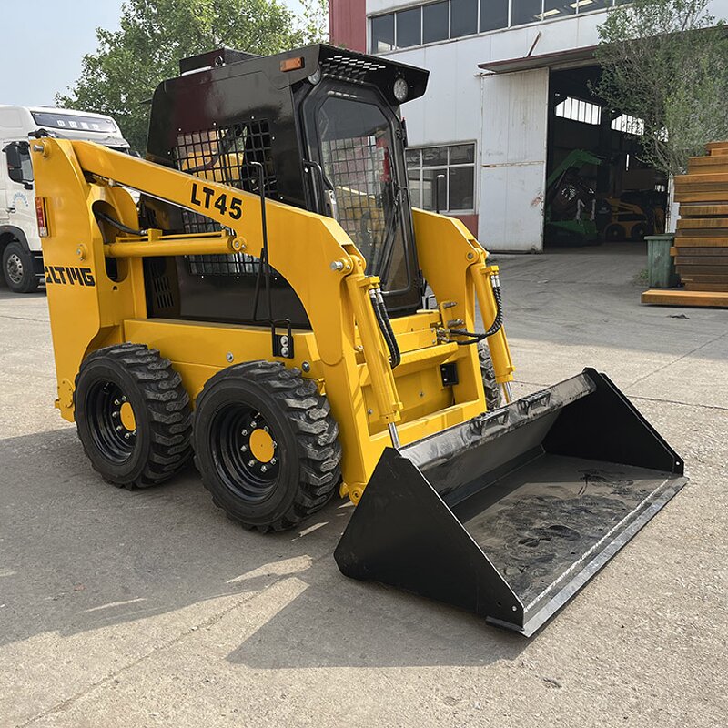 Wheel Skid Steer Loader Manufacturer - Chinese Factory diesel 950kg 850kg 700kg with Hammer Attachments