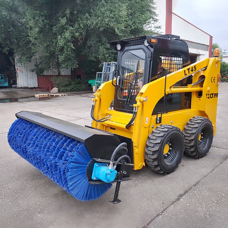 Wheel Skid Steer Loader Manufacturer - Chinese Factory diesel 950kg 850kg 700kg with Hammer Attachments