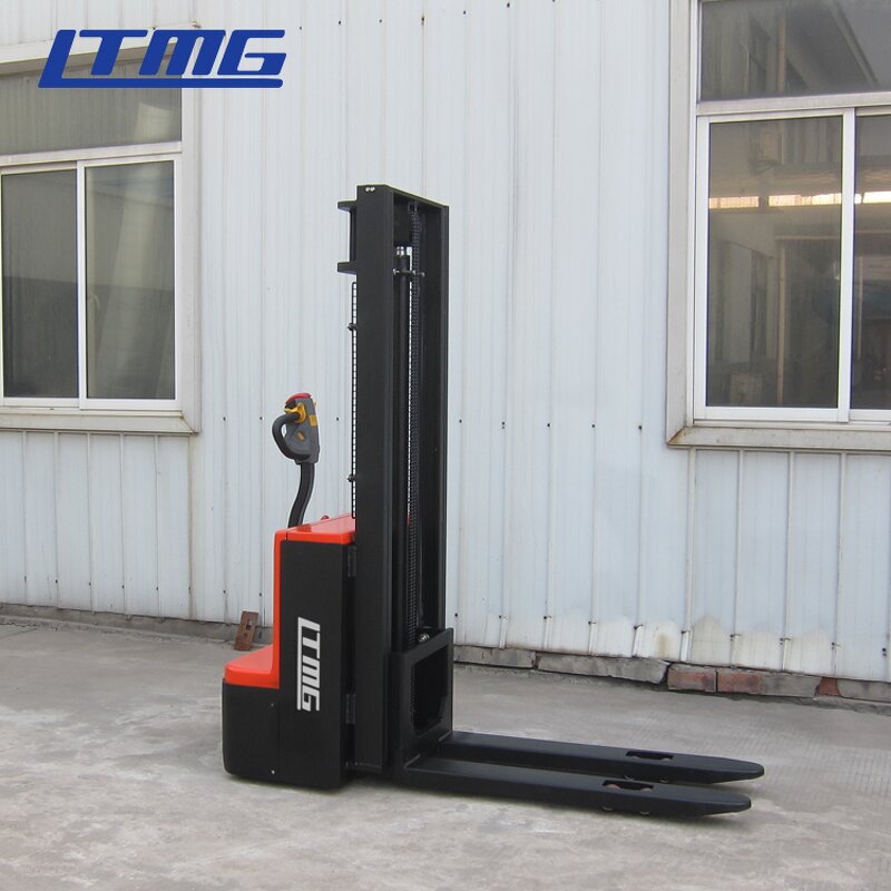 Pallet Stacker Manufacturer - 1.5t Walkie Type AC Driving With Large Storage Lead Acid Battery