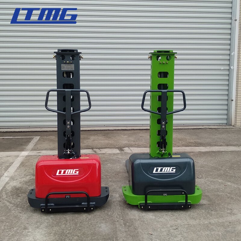 Electric Stacker Manufacturer - 1300mm 1600mm 500kgs 700kgs 1000kgs Self Loading with Lithium Li-on Battery