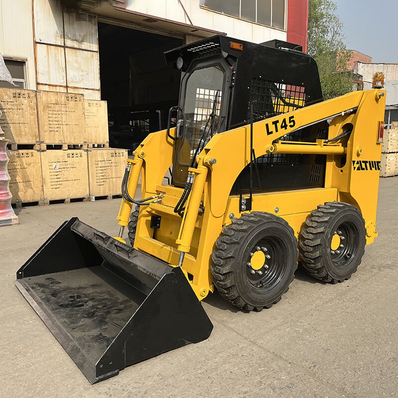 Wheel Skid Steer Loader Manufacturer - Chinese Factory diesel 950kg 850kg 700kg with Hammer Attachments