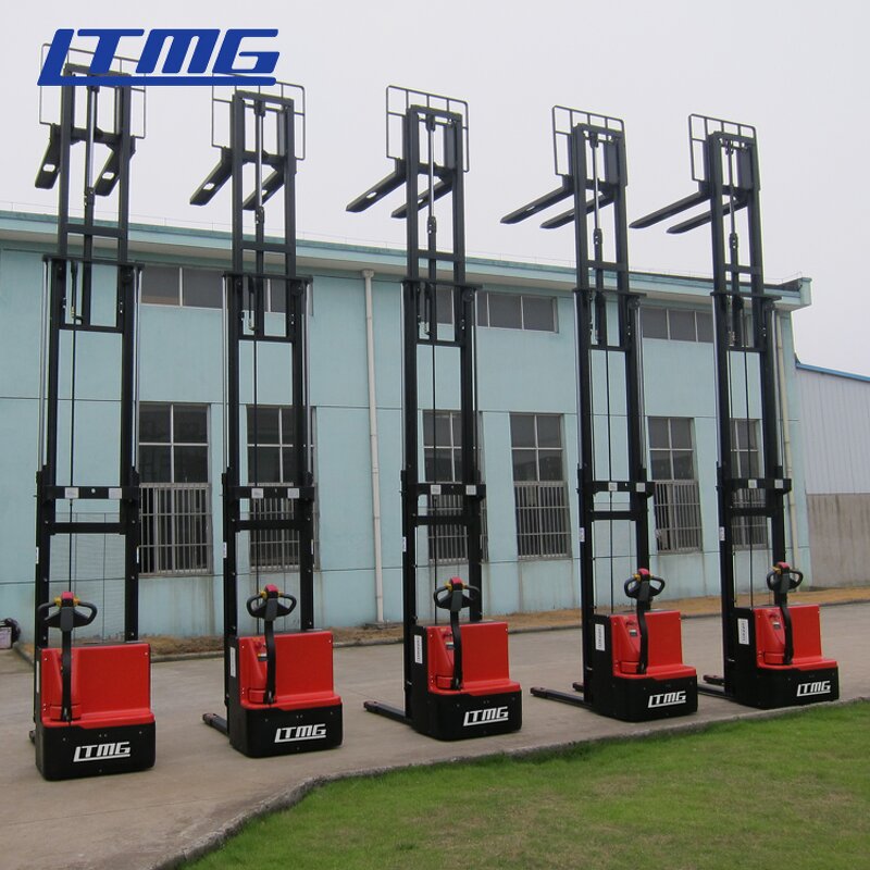 Pallet Stacker Manufacturer - 1.5t Walkie Type AC Driving With Large Storage Lead Acid Battery