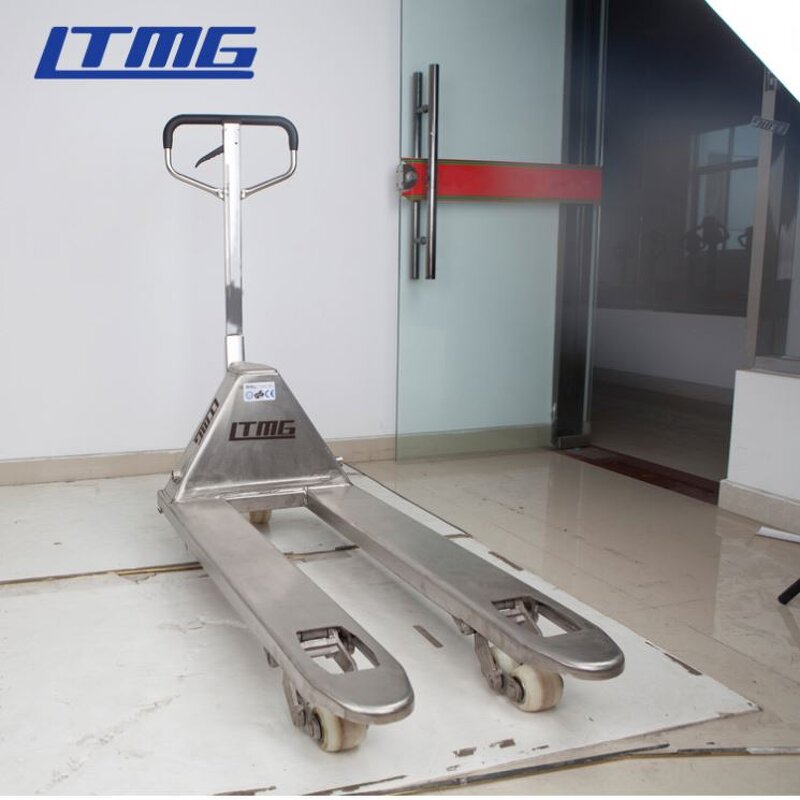 Pallet Truck Manufacturer - LTMG Brand HF20 HF30 Custom 304 Stainless Steel Handle with Nylon Wheel