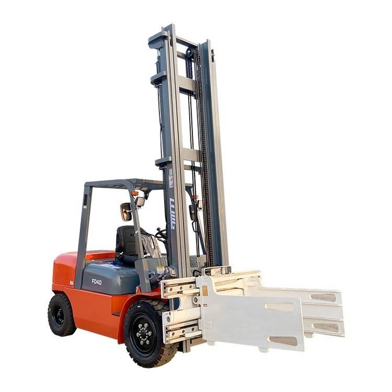 Forklift Attachment Manufacturer - Chinese Paper Roll Clamp Tyre Bale Clamp Drum Block Clamp Rotator Hinged Forks