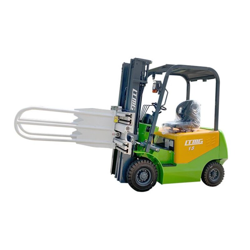 Forklift Attachment Manufacturer - Chinese Paper Roll Clamp Tyre Bale Clamp Drum Block Clamp Rotator Hinged Forks