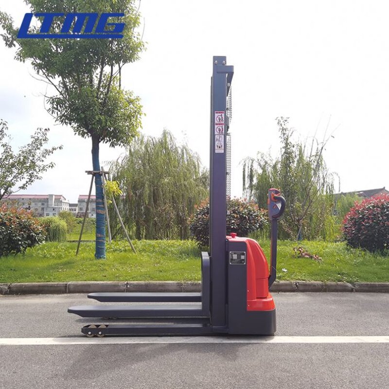 Electric Forklift Stacker Manufacturer - LTMG Small Portable 1000kg 1500kg 1 Ton 1.5 Ton with AC Motor