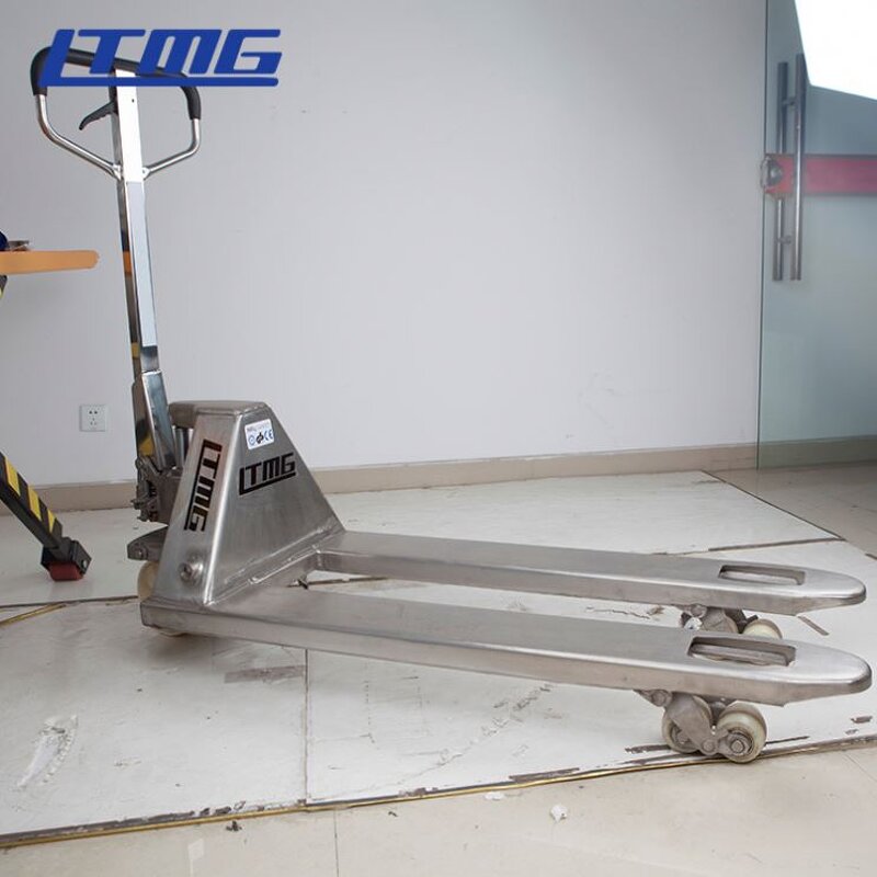Pallet Truck Manufacturer - LTMG Brand HF20 HF30 Custom 304 Stainless Steel Handle with Nylon Wheel