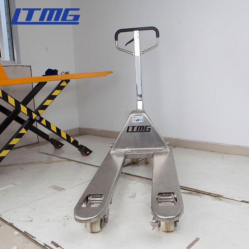 Pallet Truck Manufacturer - LTMG Brand HF20 HF30 Custom 304 Stainless Steel Handle with Nylon Wheel