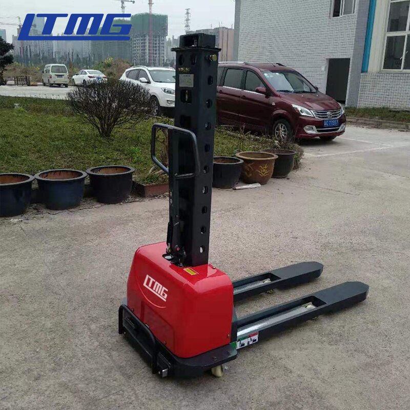 Electric Stacker Manufacturer - 1300mm 1600mm 500kgs 700kgs 1000kgs Self Loading with Lithium Li-on Battery