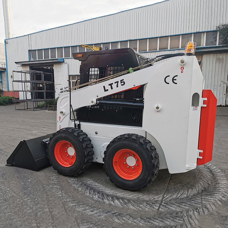 Skid Steer Loader Manufacturer - LT75 Chinese Cheap 50hp Mini Trached 1000KG 1050KG Front End Crawler