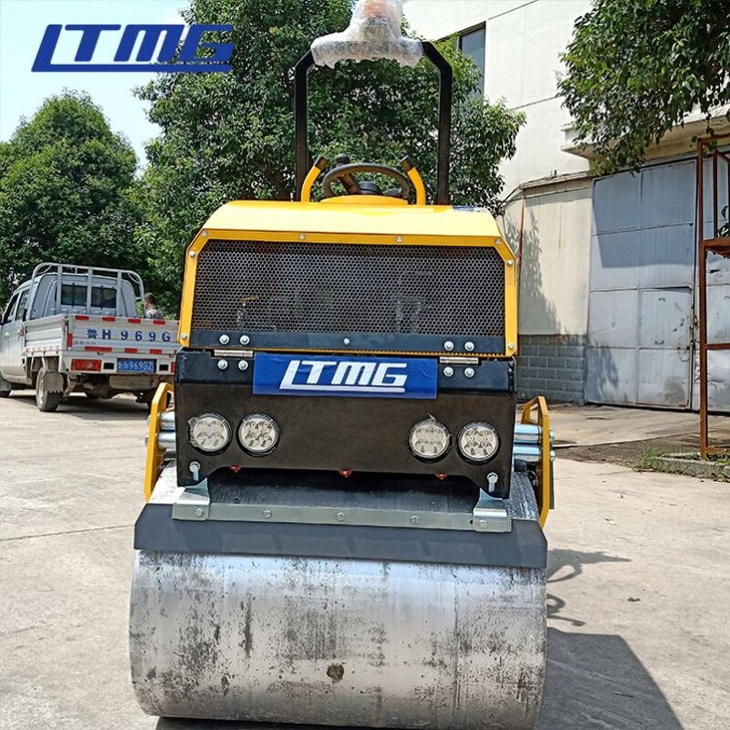 Road Roller Manufacturer - Road Machinery 1.5 Ton 1500 kg Double Drum Hydraulic Compactor for Sale