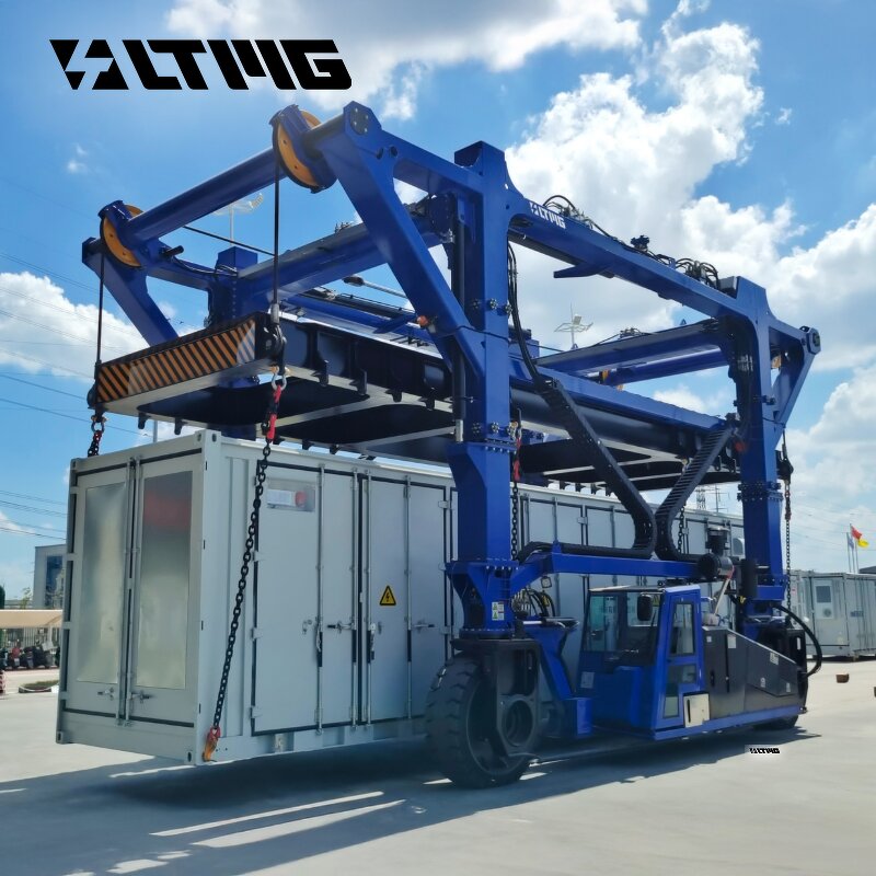 Straddle Carrier Manufacturer - Max Capacity 35Ton 60Ton 80Ton Intermodal Yard Container Stacking Heavy Duty Gantry