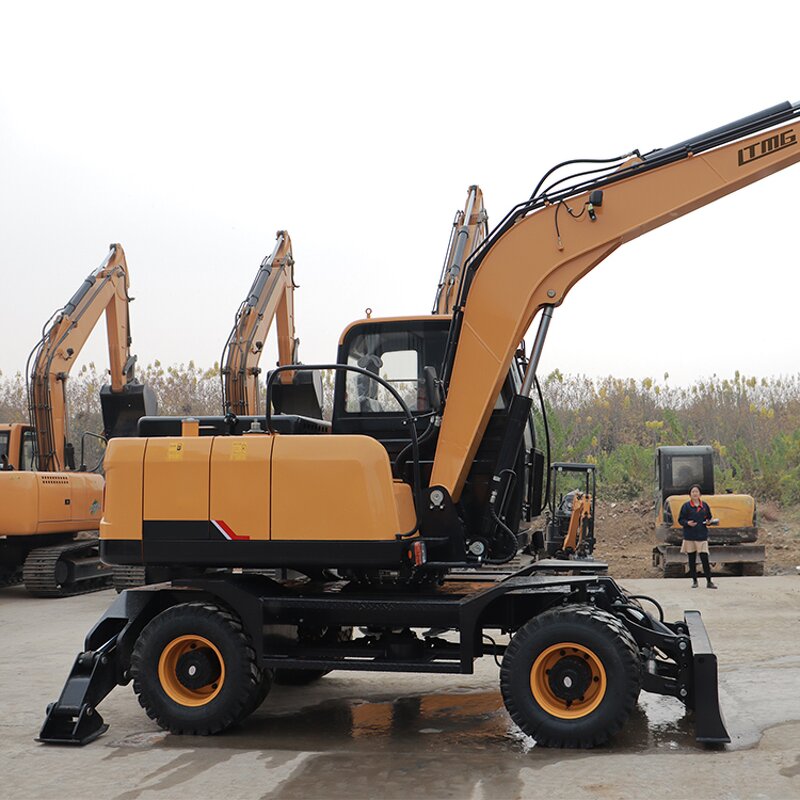 Wheeled Excavator Manufacturer - LTMG LWE80 Bucket Wheel Type 8 Ton Hydraulic Wood Grapple With 360 Degree Rotator