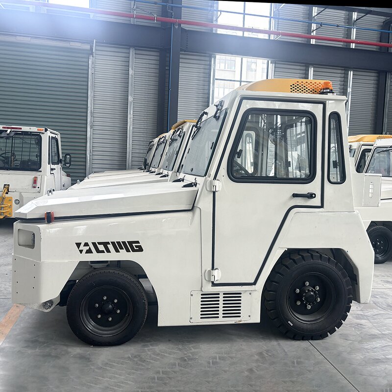 Electric Baggage Towing Tractor Manufacturer - Chinese 20 Ton Airport Equipment with Enclose Cab