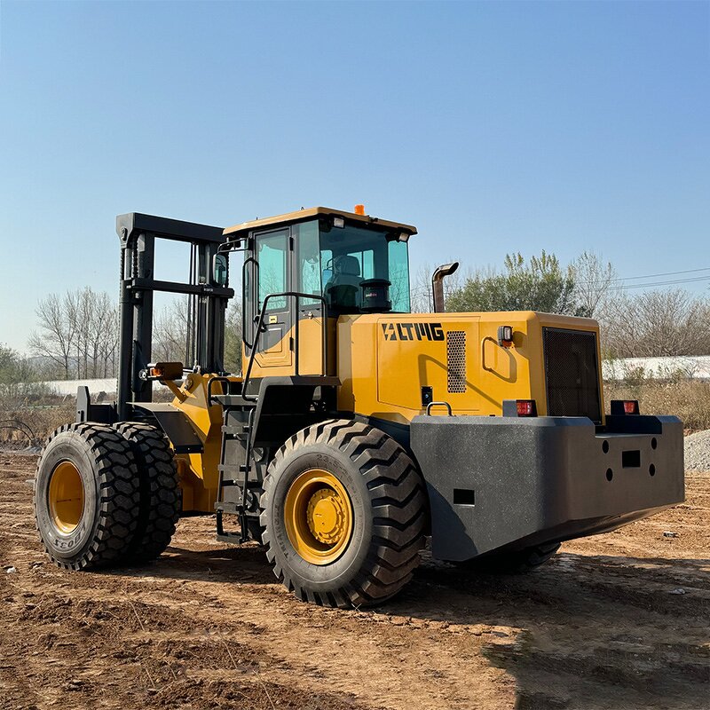 Rough Terrain Forklift Manufacturer - LTMG Heavy Off Road 10 Ton 15 Ton 20 Ton with Enclosed Cabin