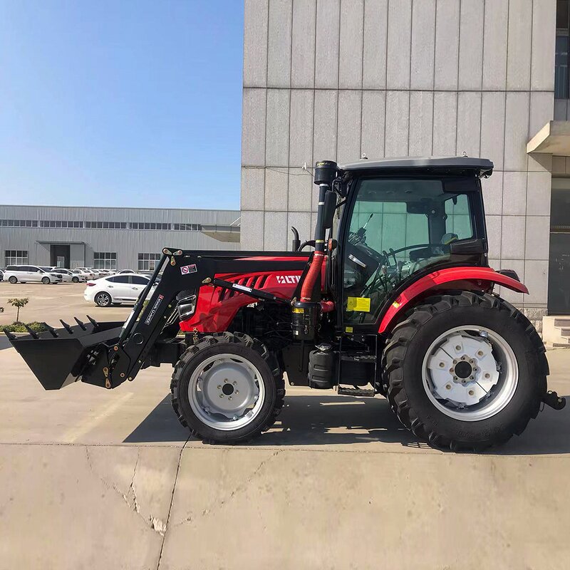 Farm Tractor Manufacturer - Enclosed Cabin Air Condition Heater 80HP 90HP 100HP With Front Loader