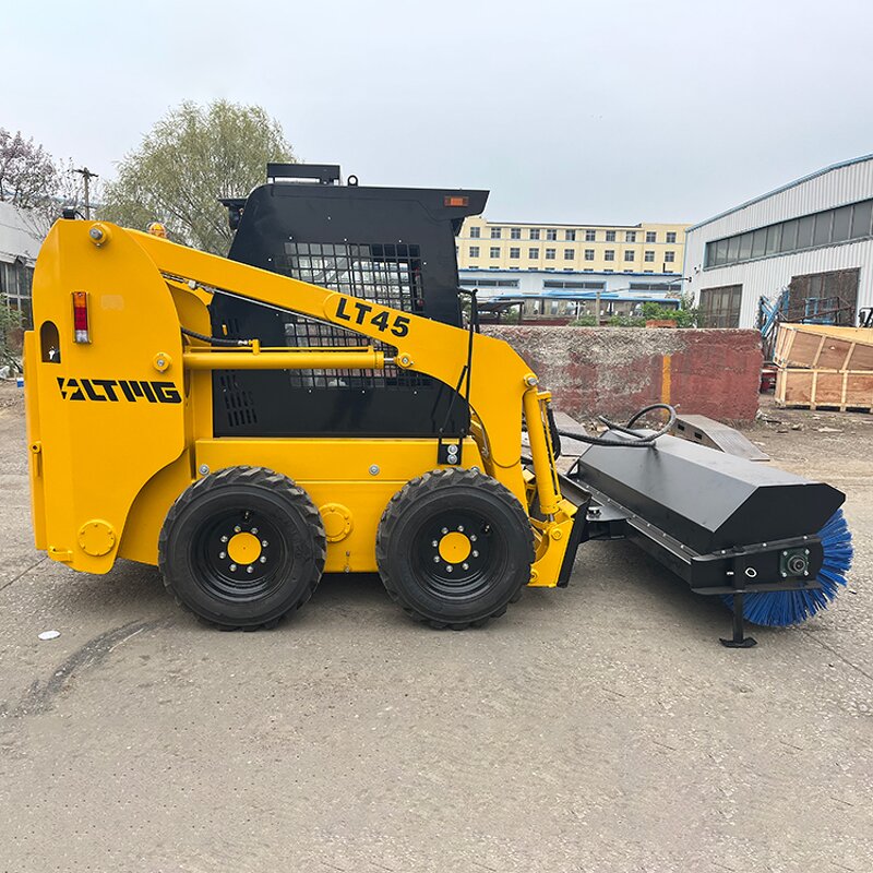 Wheel Skid Steer Loader Manufacturer - Chinese Factory diesel 950kg 850kg 700kg with Hammer Attachments