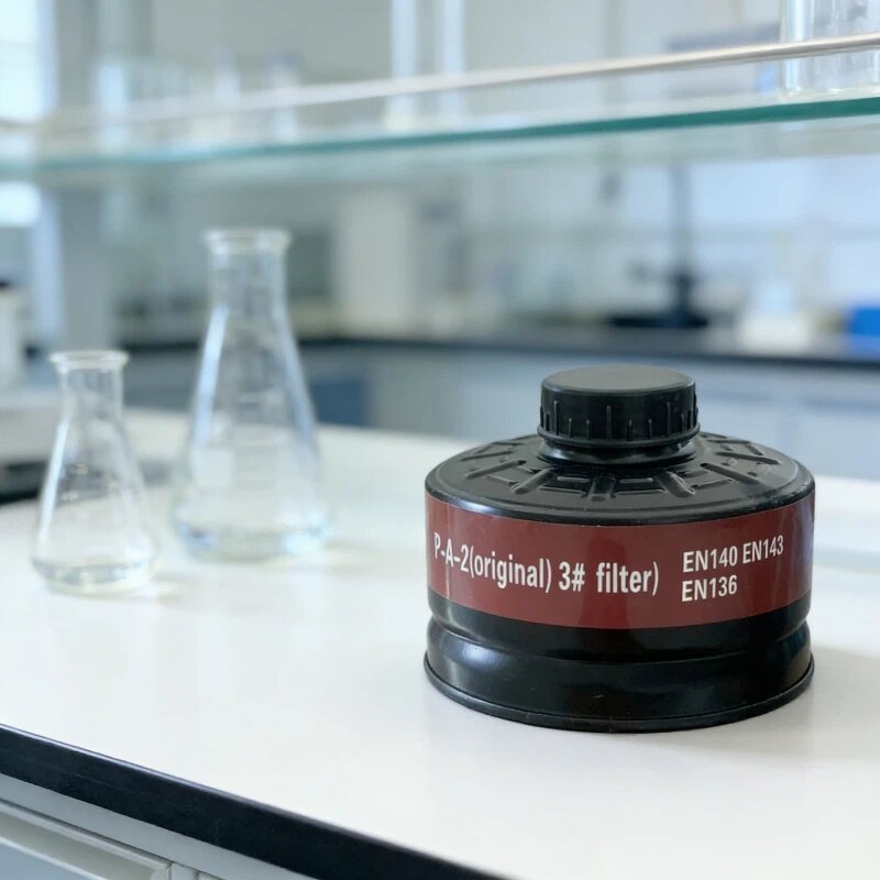 Gas Mask Filter Manufacturer - 40mm Single-canister Activated Carbon Filter Cartridge for Industrial Spray Painting Fume