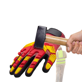 Safety Gloves Manufacturer - Custom Outdoor Anti Cutting TPR Shockproof Anti Impact Labor Protection Shock Absorbing
