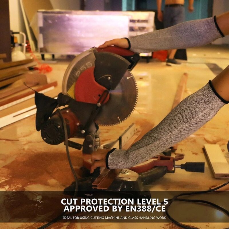 Safety Sleeves Manufacturer - HPPE Cut Resistant with Thumb Hole Arm Protection for Thin Skin Anti Abrasion Bite Proof