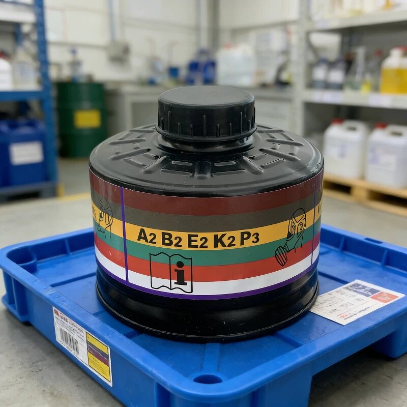 Gas Mask Filter Manufacturer - 40mm Single-canister Activated Carbon Filter Cartridge for Industrial Spray Painting Fume