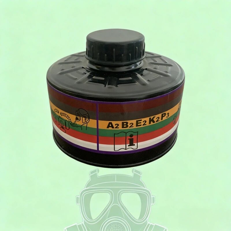 Gas Mask Filter Manufacturer - P-A-2 Activated Carbon Cartridge Organic Vapors 40mm Replacement Filter Canister