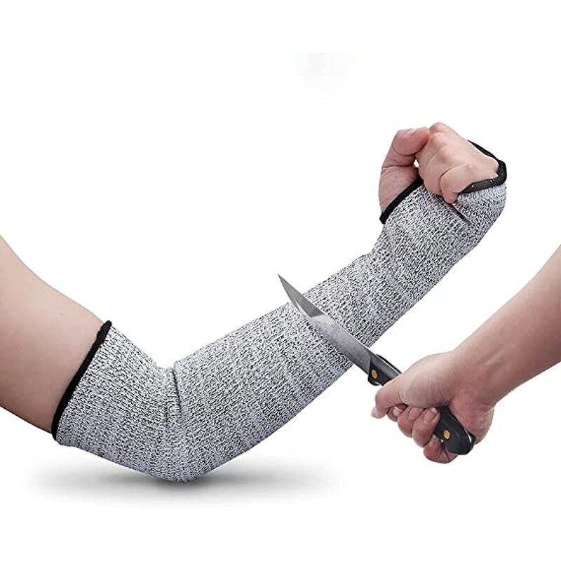 Safety Sleeves Manufacturer - HPPE Cut Resistant with Thumb Hole Arm Protection for Thin Skin Anti Abrasion Bite Proof