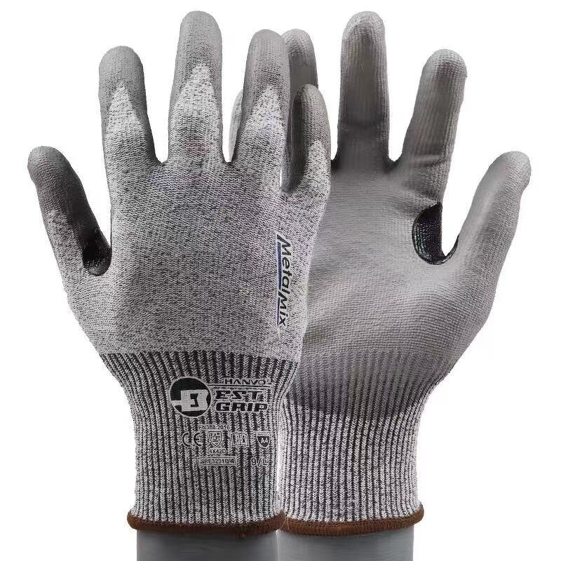 Safety Gloves Manufacturer - Level 5 Heavy Duty Anti-Impact HPPE Anti-Cut PU/Nitrile Dotted Full Coverage Coating Abrasive