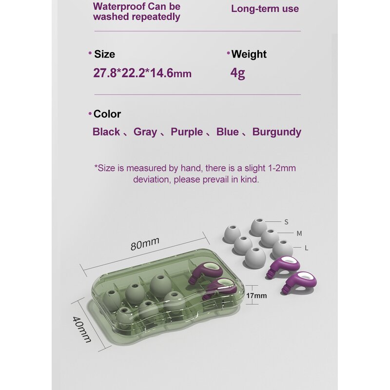 Earplugs Manufacturer - Newest Reusable Soft Silicone Noise Reduction Hearing Protection for Sleep