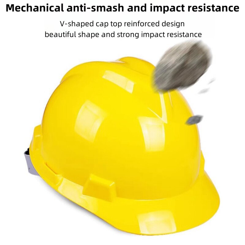 Safety Helmet Manufacturer - V-Shaped ABS Industrial Grade with Visor CE Certified Anti-Smash Anti-Collision Anti-Static