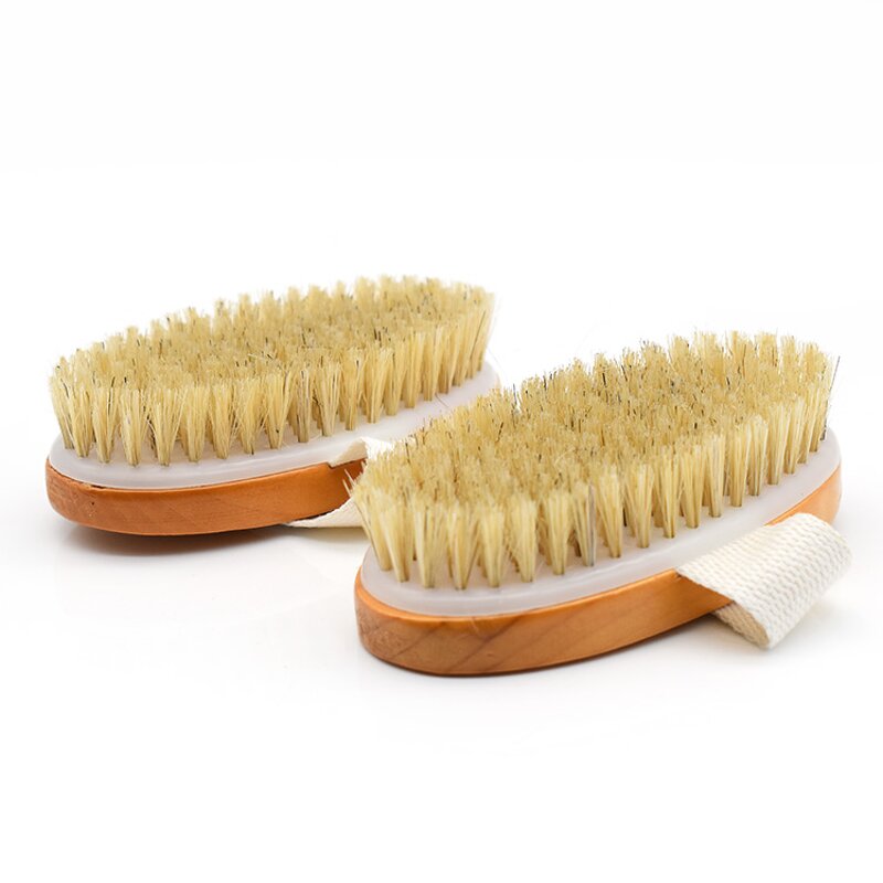 Shower Brush Manufacturer - Bathroom Accessories Wooden Handle for Skin Body