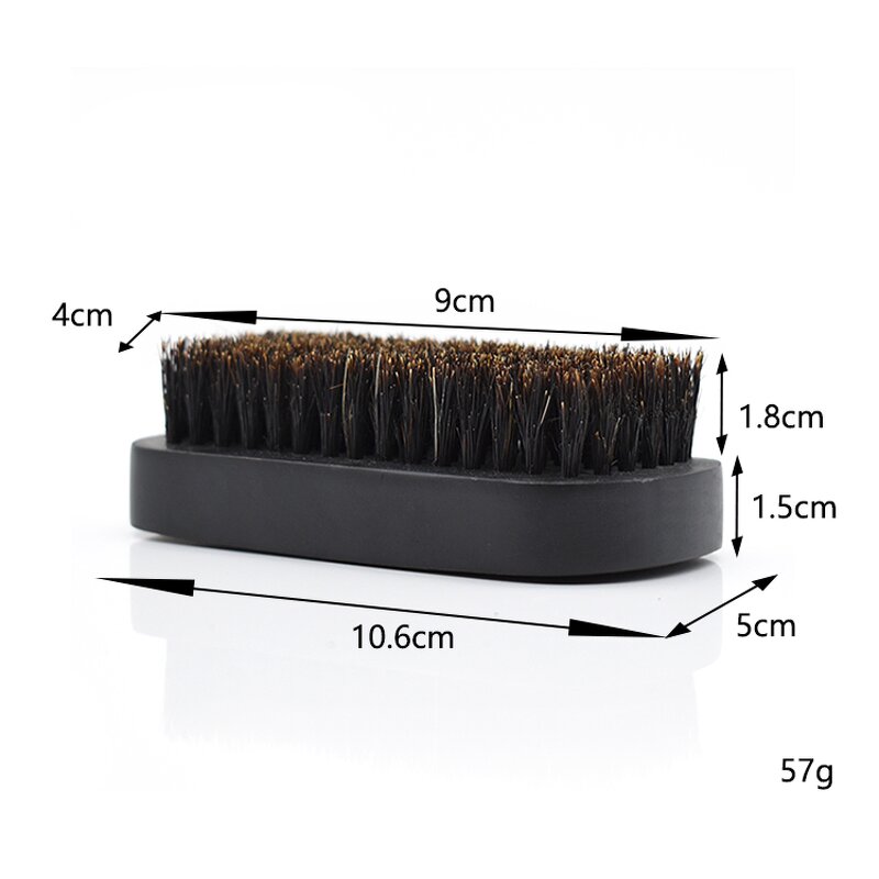 Cleaning Brush Manufacturer - Wholesale Black Wooden Handle Boar Bristle with Custom logo