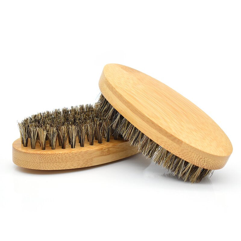 Beard Brush Manufacturer - Wholesale Custom High Quality 100% First Cut Boar Bristles Bamboo Hand Held Shave for Man