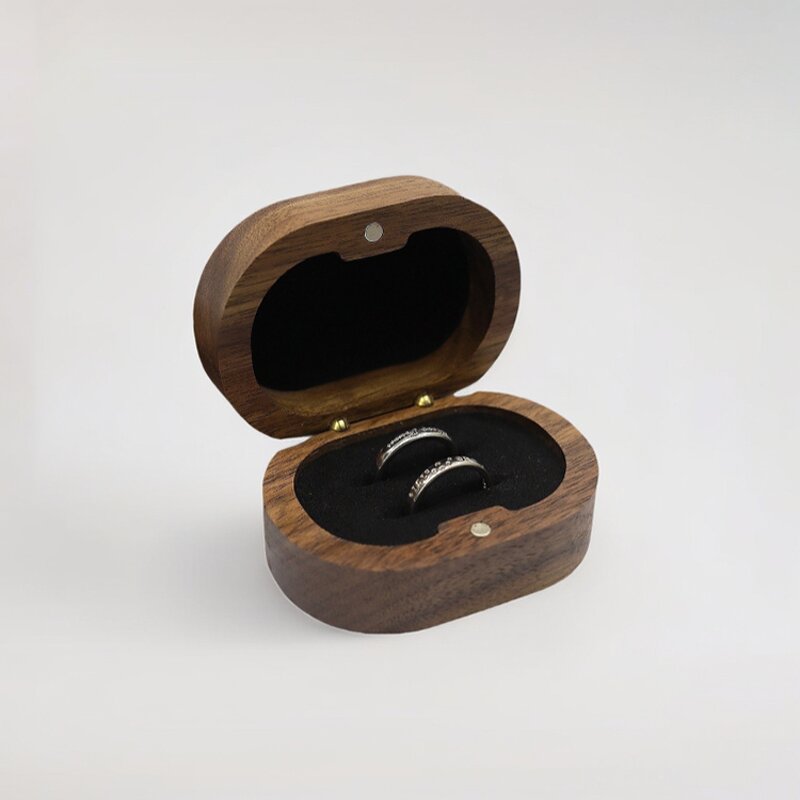 Jewelry Box Manufacturer - Wholesale Luxury Wood Ring Earring Cases with Custom Logo