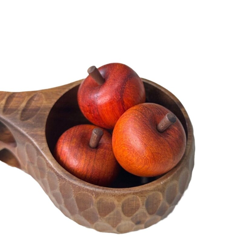 Wooden Apple Crafts Manufacturer - Wholesale Handicraft Carvings with Engraving for Home Decorative Ornaments and Gifts