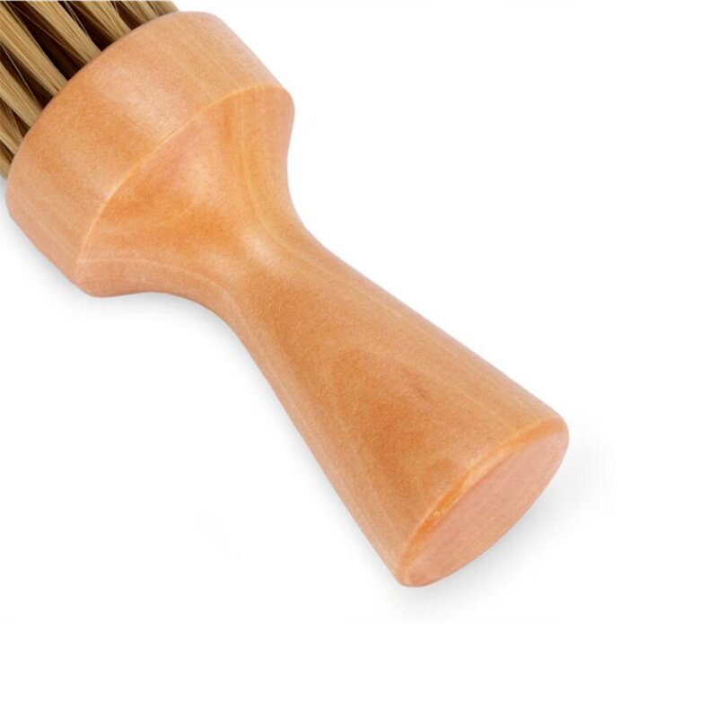 Neck Duster Manufacturer - Soft Bristles Barber Custom LOGO Wooden Handle Cleaning Brush for Salon
