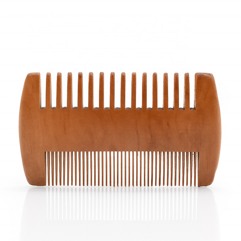 Beard Comb Manufacturer - Best Selling Private Label Double Side Lice Pocket Wooden for Bathroom