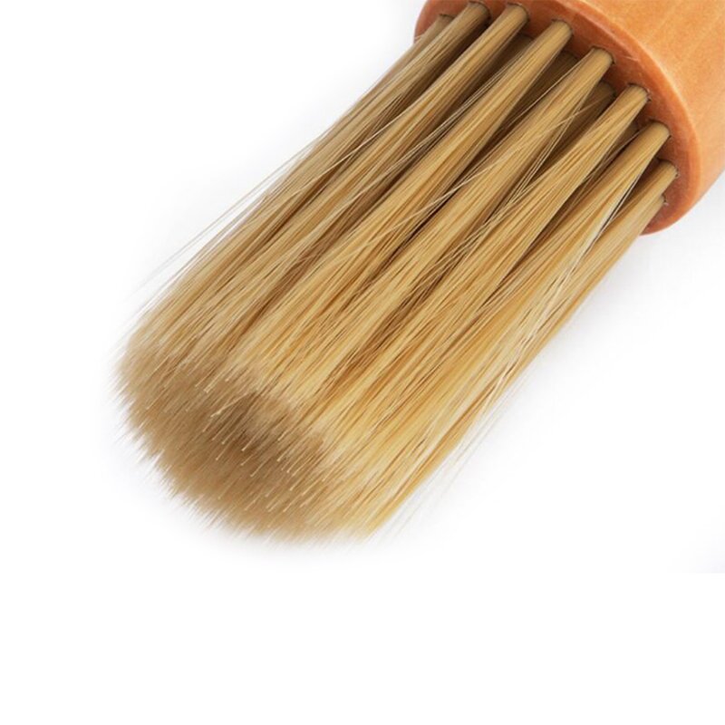 Neck Duster Manufacturer - Soft Bristles Barber Custom LOGO Wooden Handle Cleaning Brush for Salon