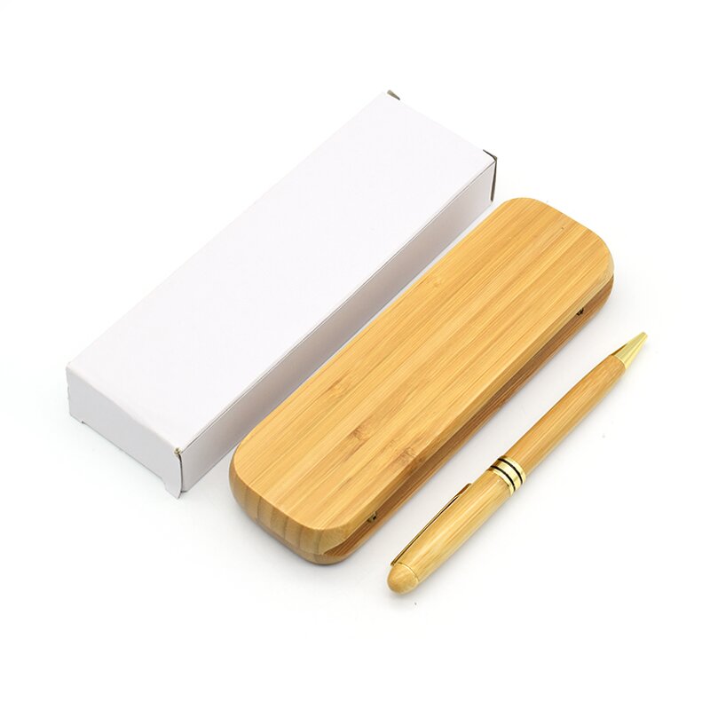 Pen Manufacturer - High Quality Luxury Gift Bamboo Box Set Wood Ballpoint with LOGO