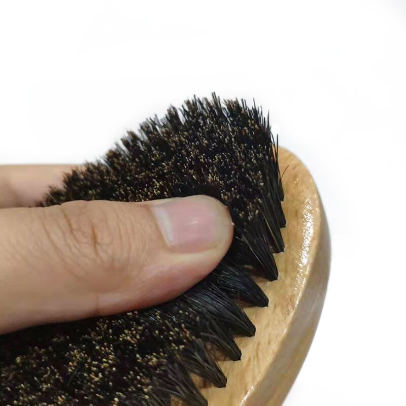 Wave Cleaning Brush Manufacturer - Wholesale Private Label Wooden Handle Curved for Men