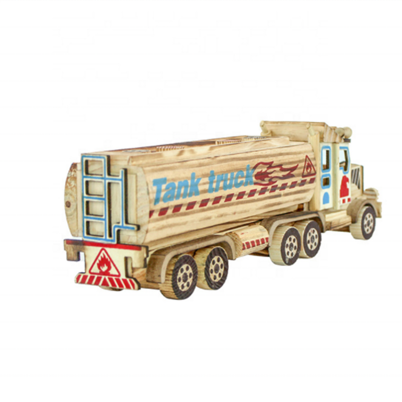 Wooden Truck Model Manufacturer - Custom Home Decoration Eco Friendly Tank for Gift
