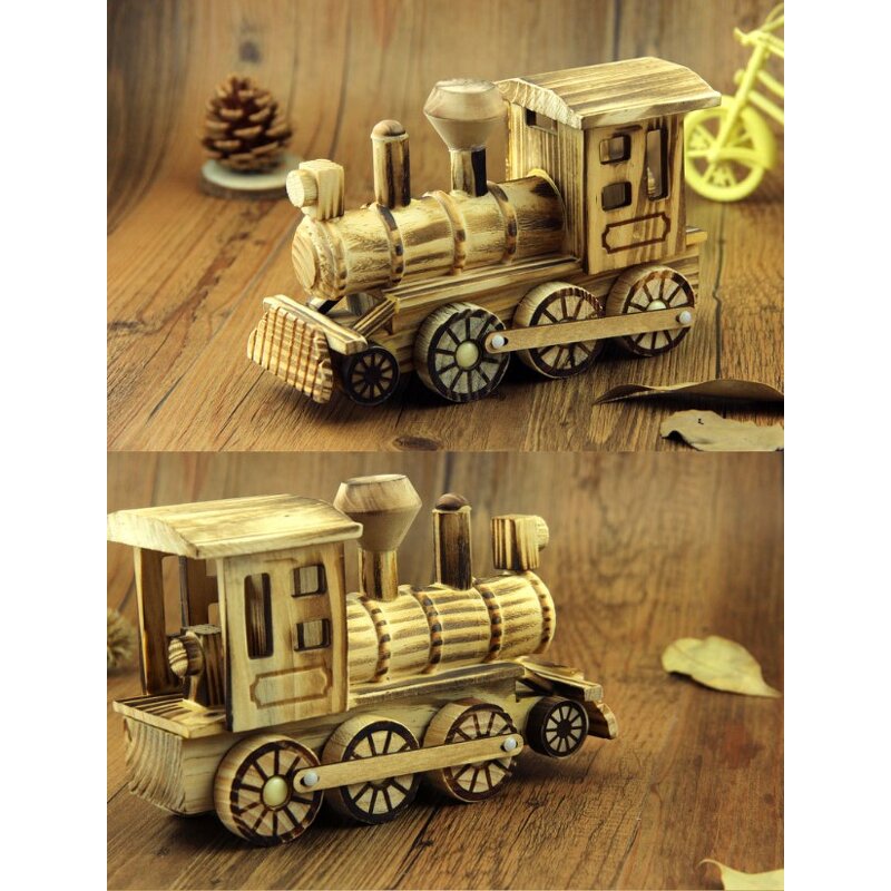 Wooden Toy Manufacturer - Handicraft Steam Train 3D Simulation Model