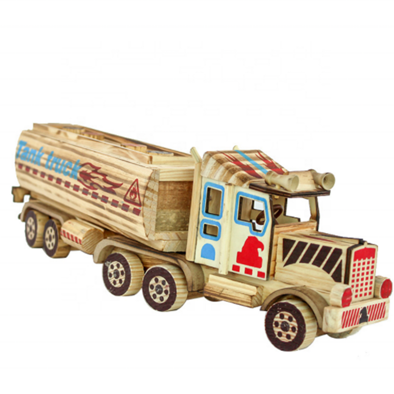 Wooden Truck Model Manufacturer - Custom Home Decoration Eco Friendly Tank for Gift