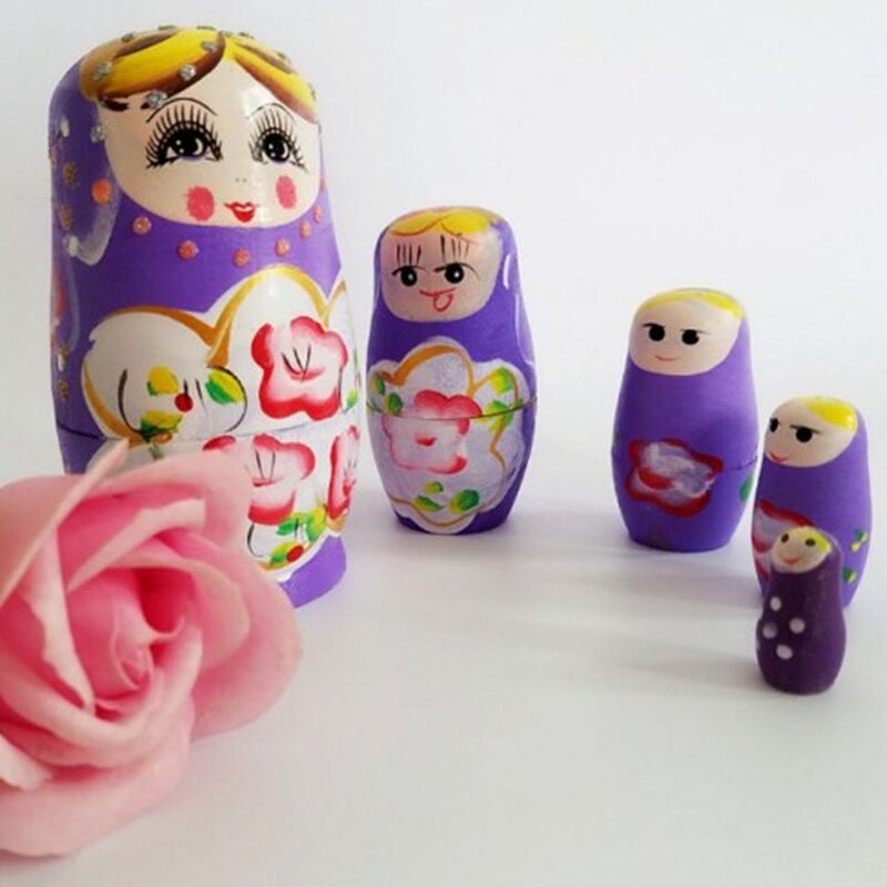 Matryoshka Toy Manufacturer - Hot Sale Natural Wooden Russian Nesting Doll With Eco-Friendly