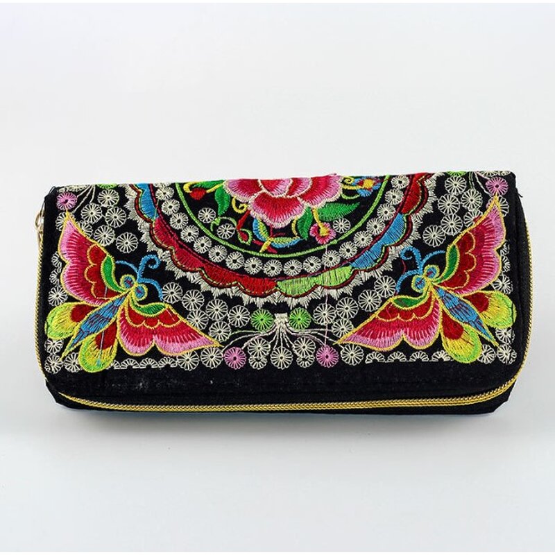 Handbag Manufacturer - Hot Sale Canvas Embroidery Wallet for Lady
