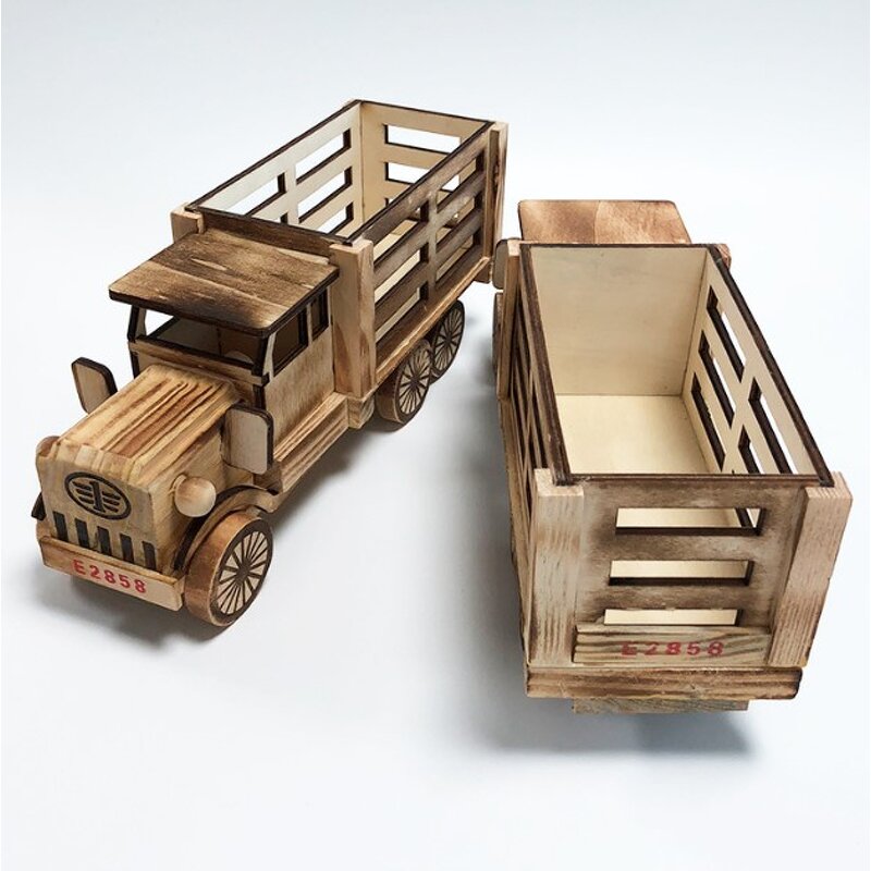 Wooden Toy Manufacturer - Hot Sale Handmade Natural Truck for Children