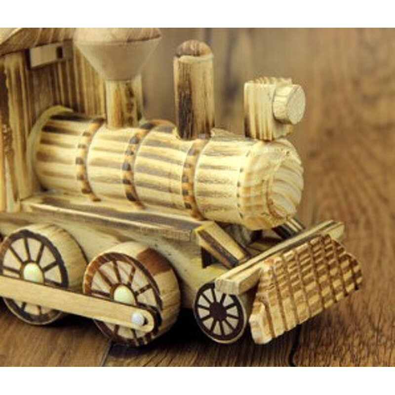 Wooden Toy Manufacturer - Handicraft Steam Train 3D Simulation Model
