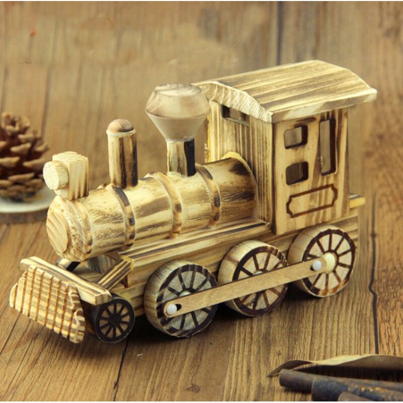 Wooden Toy Manufacturer - Handicraft Steam Train 3D Simulation Model